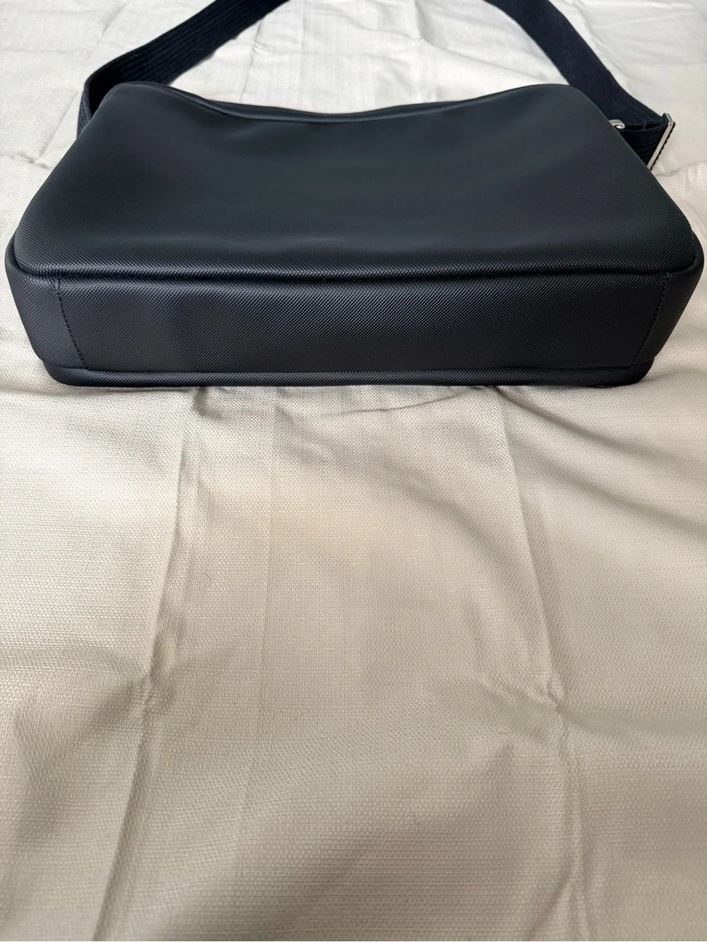 Lacoste Black Men's Messenger Crossbody Bag